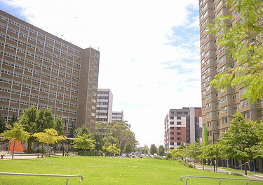 Barak Beacon public housing estate in Port Melbourne