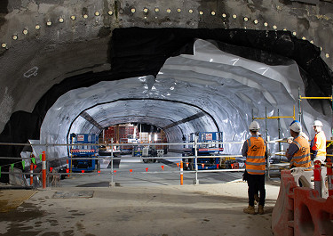 Parkville walkway marks end of Metro tunnelling