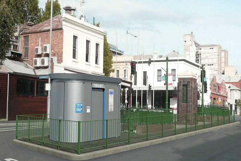 New public toilet for Faraday St